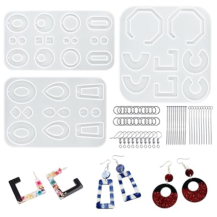 Let S Resin 3pcs Earring Epoxy Resin Molds Bohemian Drop Dangle Resin Earring Mold Fashion Jewelry Resin Silicone Molds For Women Girls Amazon In Jewellery