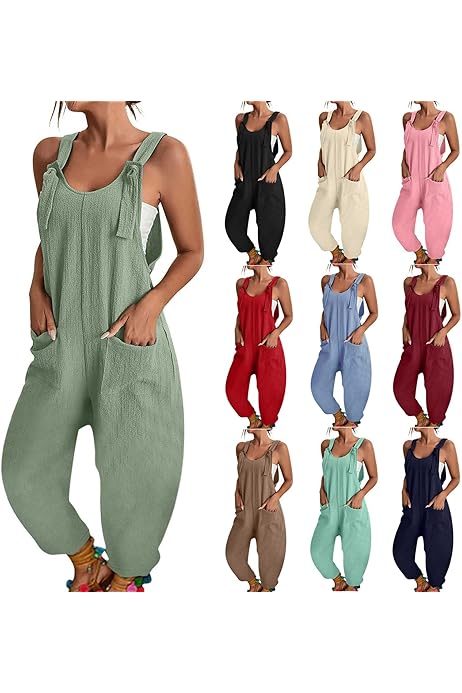 Overol Peto Mujer Lino Peto Vaquero Mujer Corto Overol Corto De