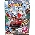Goliath Donut Dash Game w/ 24pc Puzzle - Race to Pick Up Matching Donuts, Racecar Does Real Donuts On Table Or Hard Floor - Includes 24-Piece Puzzle