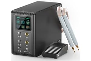 14.6 KW Capacitor Battery Spot Welder, AWithZ Spot Welder, 2-in-1 Automatic & Foot Pedal Two Modes Battery Farad Welding Equipment for 18650/LiFePO4 Lithium Battery Pack Building (P20B)