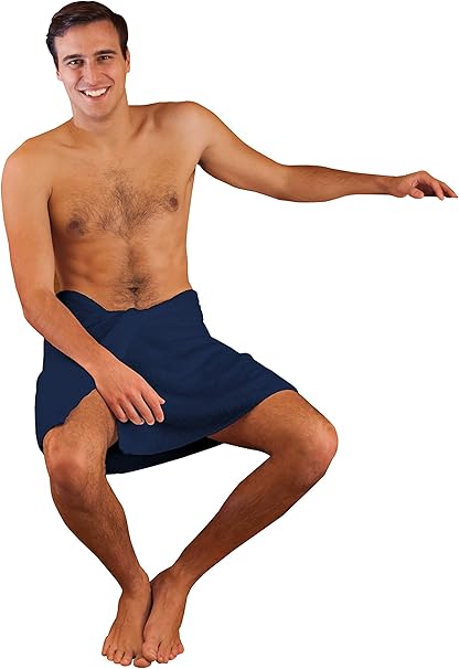 Saunakilt Herren 60x150cm - Mikrofaser Saunatuch Verstellbar