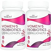 Negima Menopause Supplements for Women, 120 Billion CFUs Probiotics for Women, 13-in-1 Herbs & Botanicals Complex, for Hormone Menopause, Hot Flashes, Night Sweats, Mood Swings, Sleep - 120 Capsules