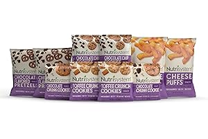 Nutrisystem® Movie Night Chocolate Chip Cookies and Cheese Puffs, Helps Support Weight Loss - 10 Count