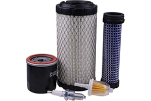LSSOCH New Service Tune Up Kit #LG258 Compatible with JD TX Turf 4X2 Gator CS CX TS Kawasaki KHI FJ400D-AS04 FJ400D-BS04 FJ400D-CS04 FJ400D-DS04 engines