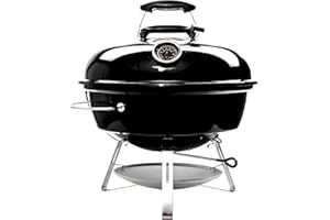 SLOW 'N SEAR SnS Grills Slow ‘N Sear Travel Kettle, 2-Zone Cook Charcoal Basket and Easy Spin 18” Grate - Portable Charcoal Grill for BBQ Cooking - Travel Kettle 18”
