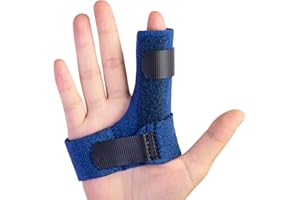 Sumifun Finger Brace, Trigger Finger Splint for Index Middle Ring Pinky Finger Arthritis Pain, Tendon Injury, Broken Mallet Finger Stabilizer Supports for Dislocated Knuckle Immobilizer Wrap for