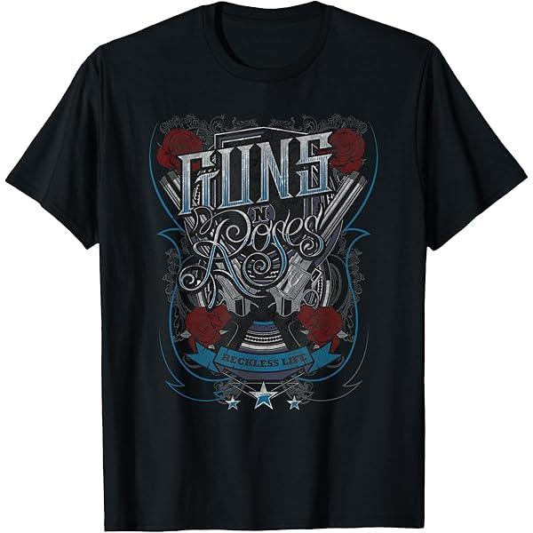 Amazon.com: Gun N' Roses Official Firepower T-Shirt Small