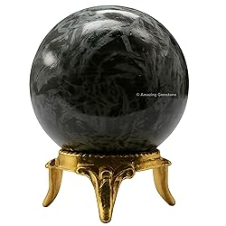 Amazing Gemstone Flower Stone Crystal Ball with