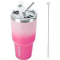 BJPKPK 30 oz Tumbler With Lid And Straw Travel Coffee Mug Stainless Steel Insulated Thermal Tumblers Cup,Sakura