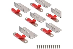 Cabinet Magnets Mousike Adhesive Strong Magnetic Door Catch Stainless Steel Kitchen Magnetic Latch Used to Close Cupboard Cabinet Closet Door Drawer(Silver 6Pack)