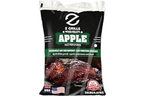 Z GRILLS Wood Pellets for Smoker Grill and BBQ, 100% All-Natural Hardwood Apple Pellet, 20lbs