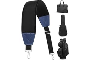 BIG TEETH Golf Bag Strap Single Padded Shoulder Strap Adjustable Thick Pad Straps Universal Replacement Quick Release