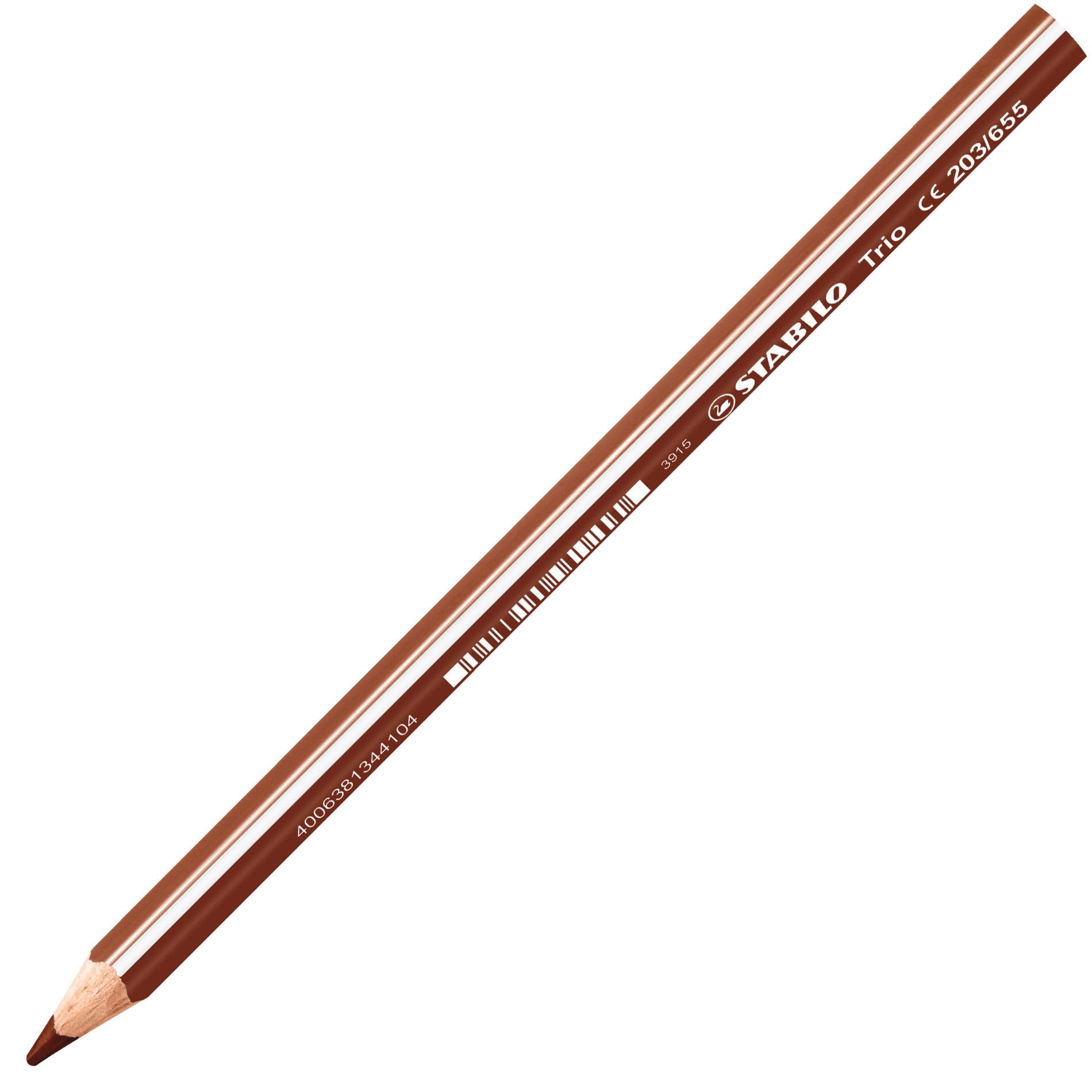 STABILO Trio Thick Triangular Colouring Pencil, Single Pencil, Light Brown