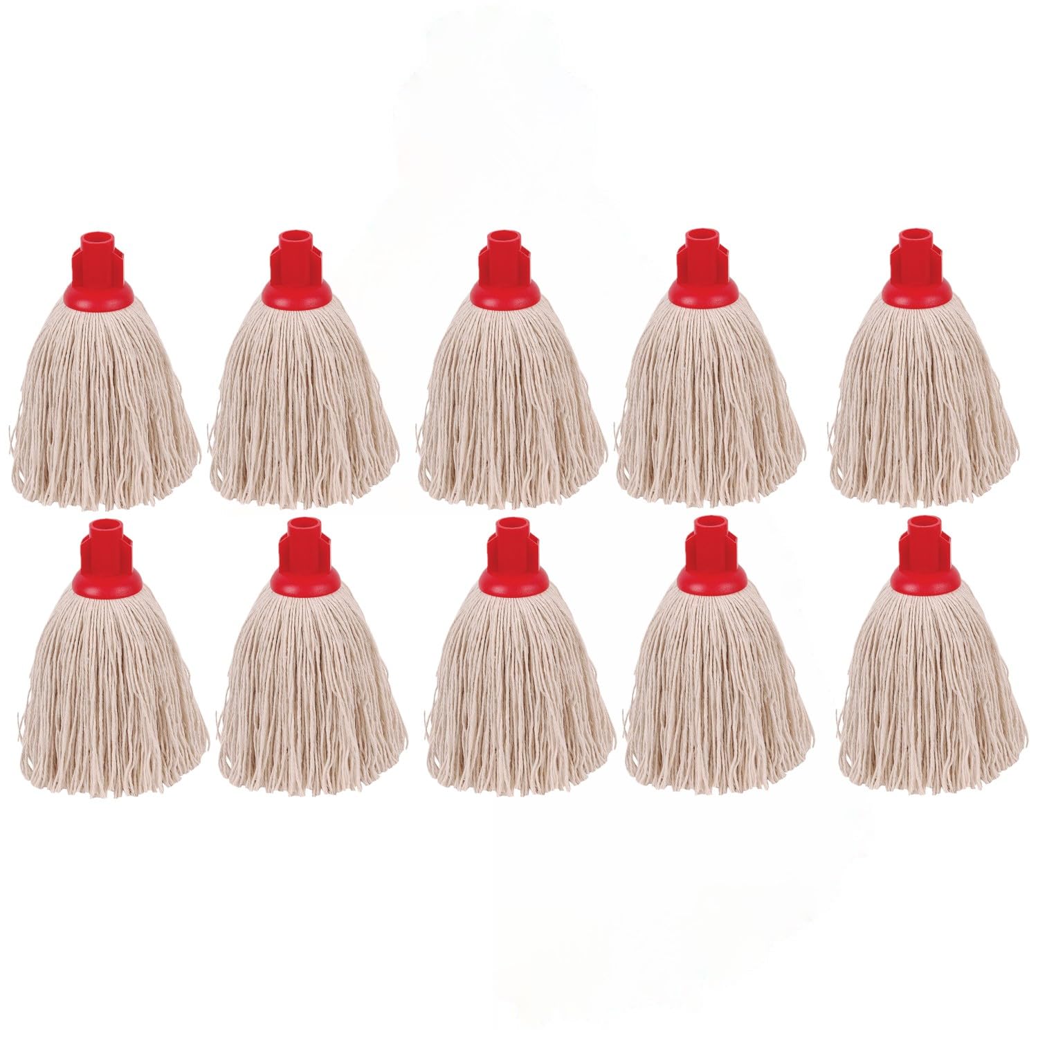 2Work Twine Rough Socket Mop 12oz Red (Pack of 10) 101851R
