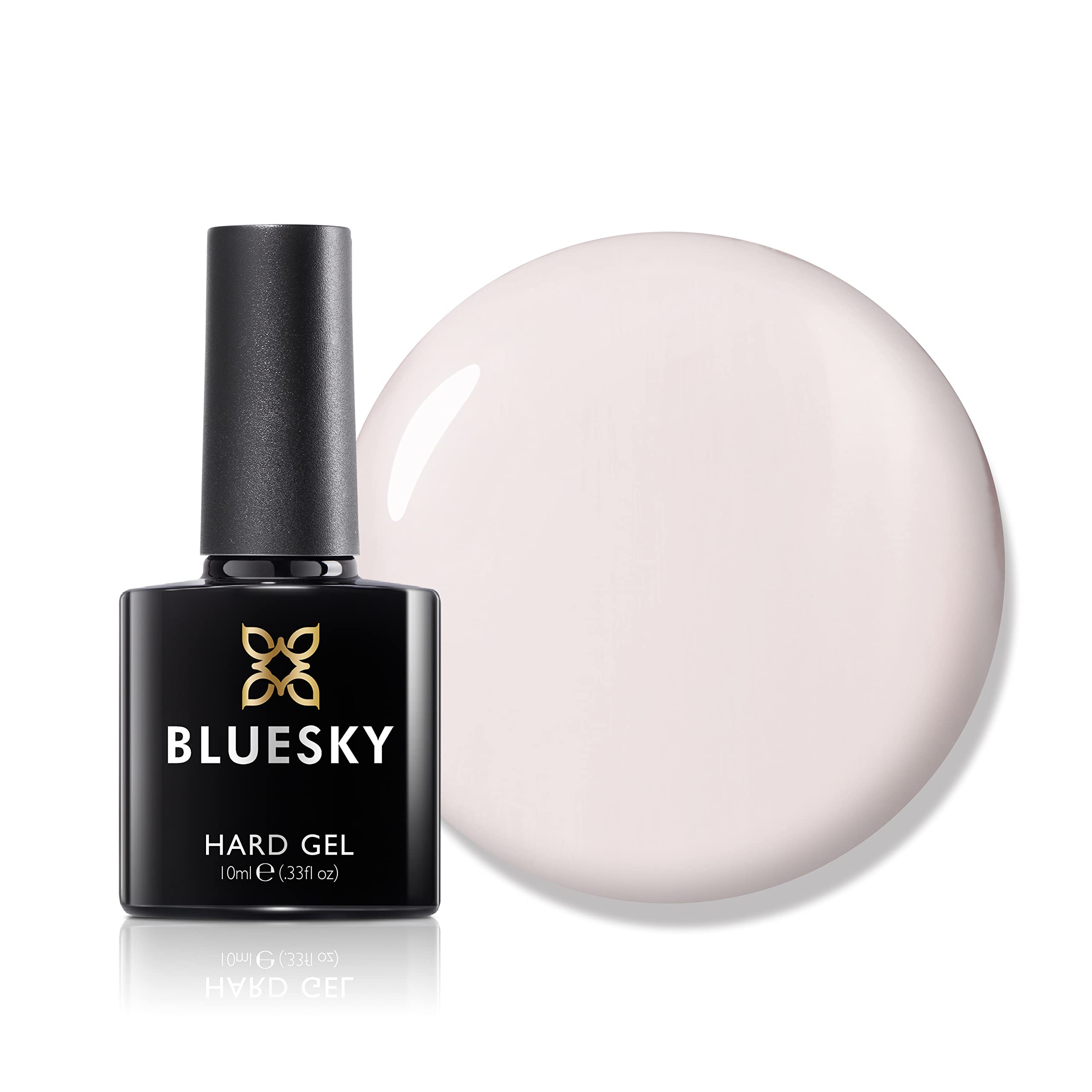 Bluesky Hard Gel, Builder and Strengthener for Hard, Strong Nails, Extensions and Growth, Pink, 10 ml (Requires Curing Under LED or UV Lamp)