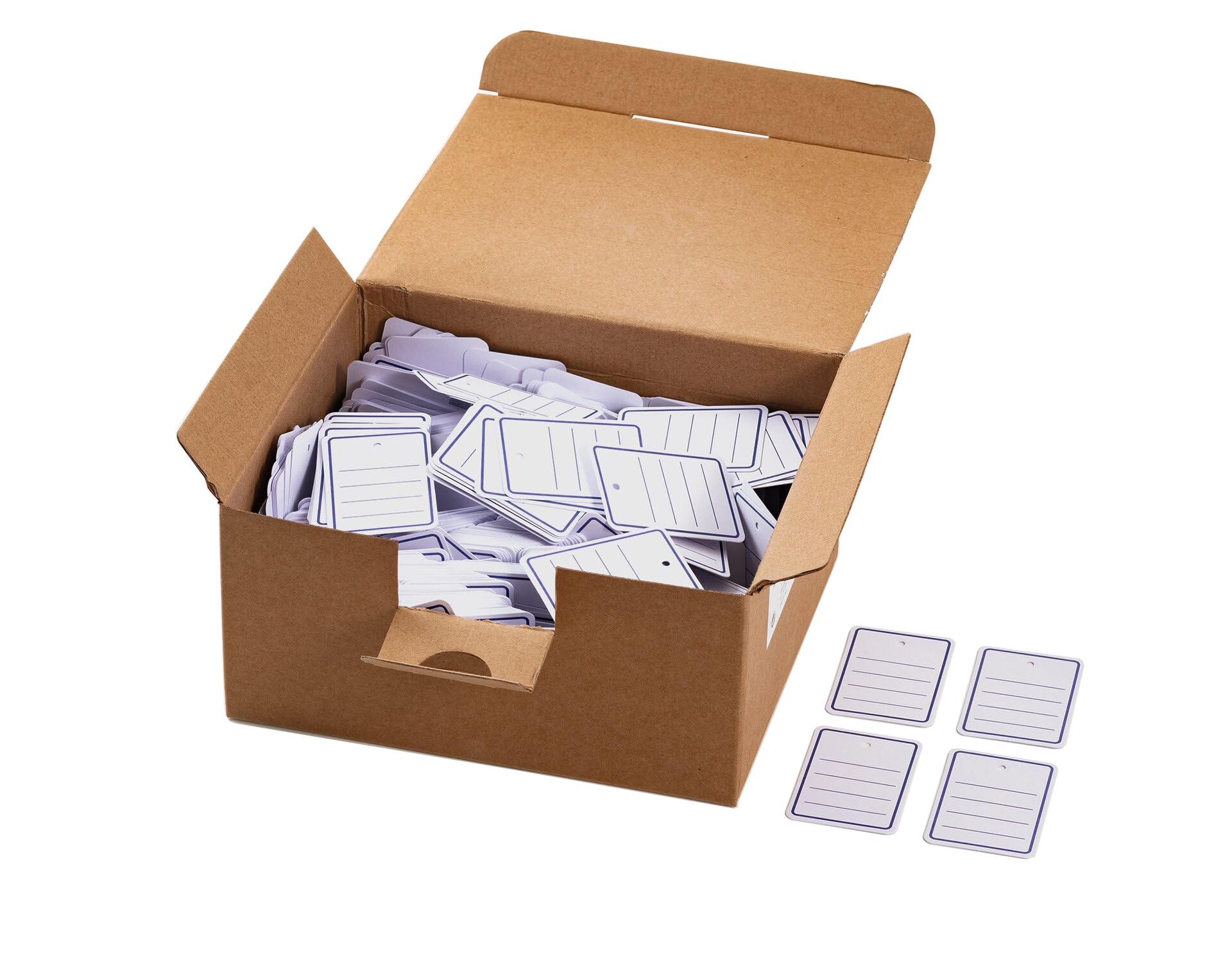 HERMA 6810 Pack of 1000 Lined Goods Tags 42 x 60 mm Large Cardboard Tag Price Labels for Writing on Gifts, Jewellery, Hang Tags, Flea Market, White