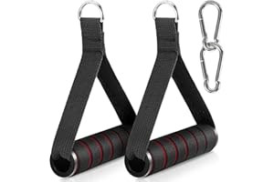 Citufuol 2 Pack Upgraded Exercise Handles, Gym Handle Equipment for Cable Machine Attachments, Strength Training Workout, Pilates, Home Gym, Resistance Bands, Heavy Duty Workout Accessories