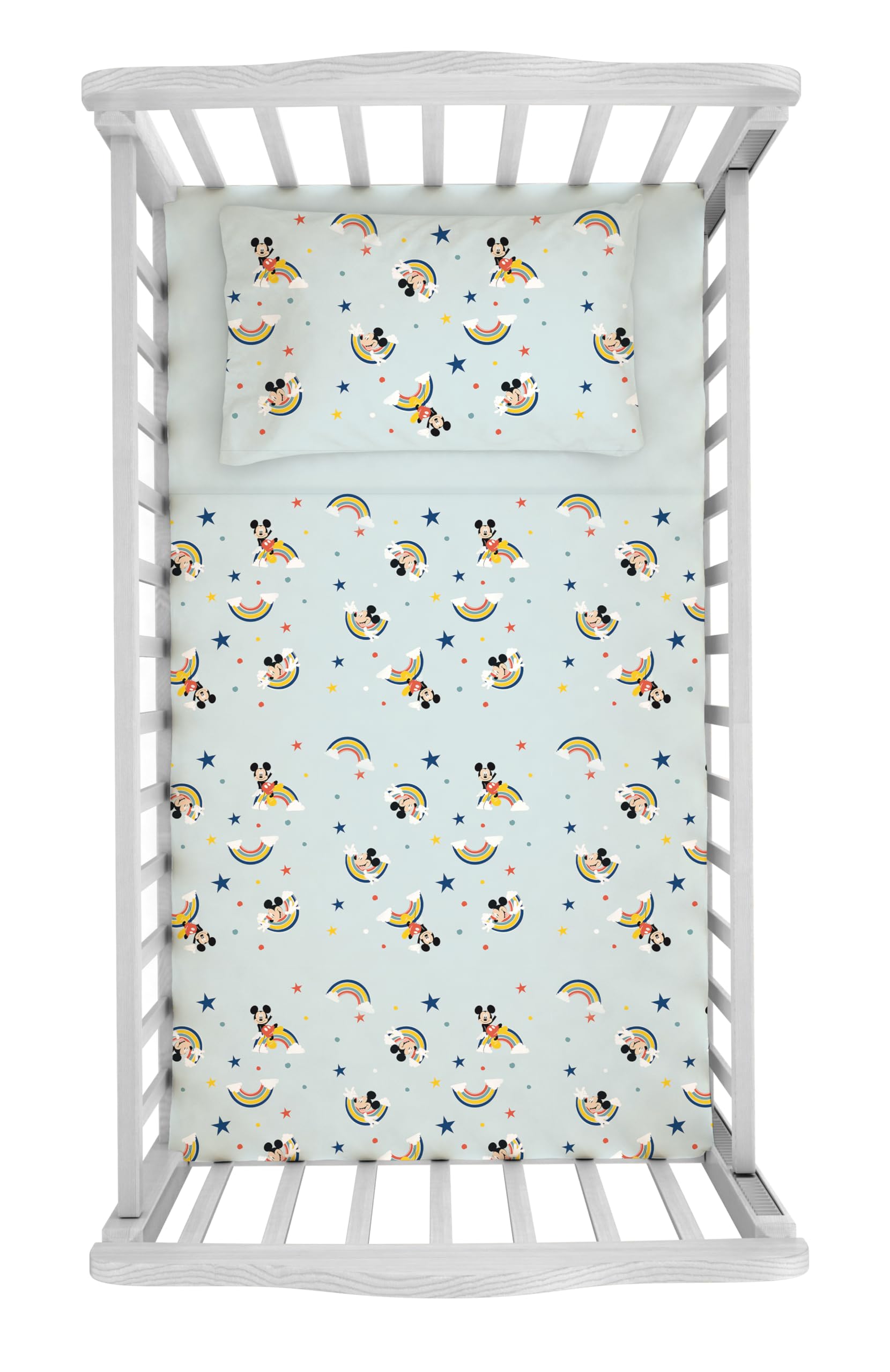 Hermet Crib Sheet Set, Sky Blue, Singola Piccola — image 1