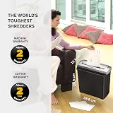 Fellowes Shredder FS-5S 5 Sheet Strip Cut Home Office 11 Litre Bin P1 Black view 6