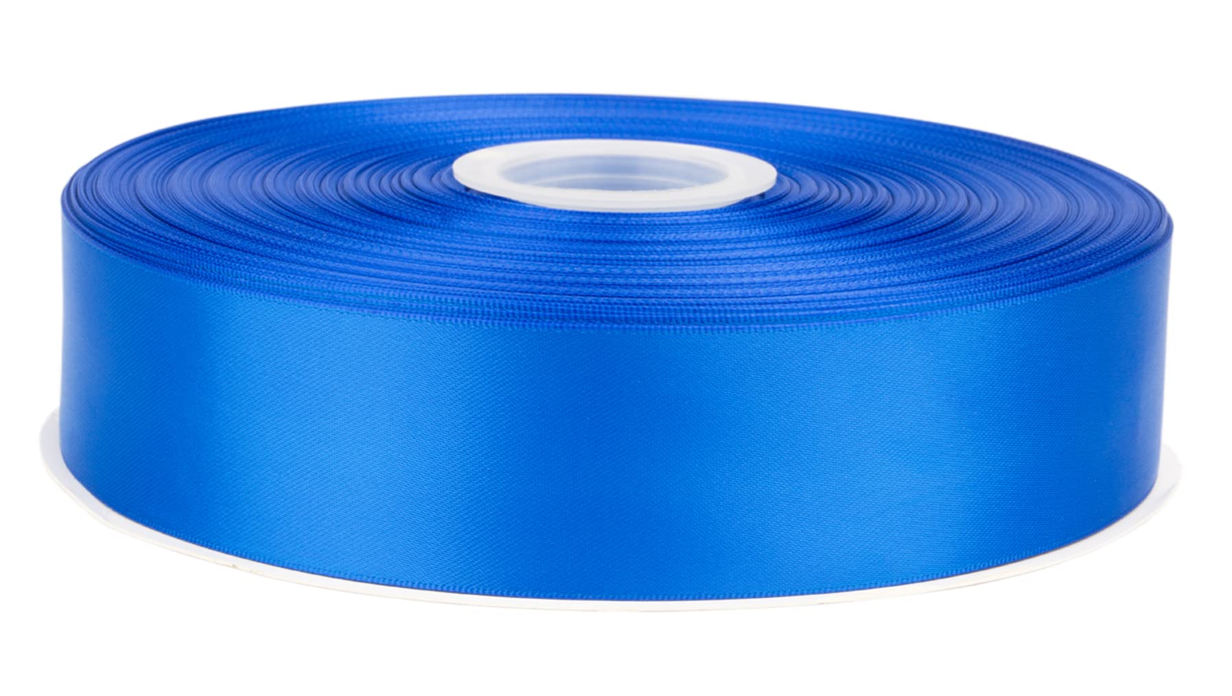 Fondersy 91 Meters Electric Blue Double Faced Satin Ribbon - 38mm Width for Wedding, Gift Wrapping, Floral Arrangement and Crafts