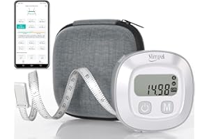 Slimpal Body Tape Measure with Case, Tool for Monitoring Body Fat, Measuring Tape for Body, Digital Smart Retractable Measuring Tape for Accurately Measuring BMI Fitness Body Shape and Weight-Loss