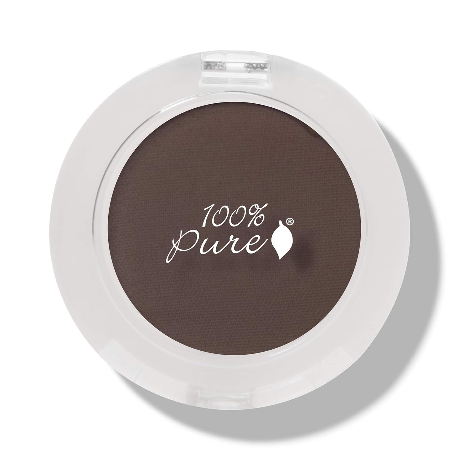 100% PURE Pressed Powder Eye Shadow (Fruit Pigmented), Potatoe, Shimmer Eyeshadow, Buildable Pigment, Easy to Apply, Natural Makeup (Matte Deep Cedar Brown) - 0.07 oz