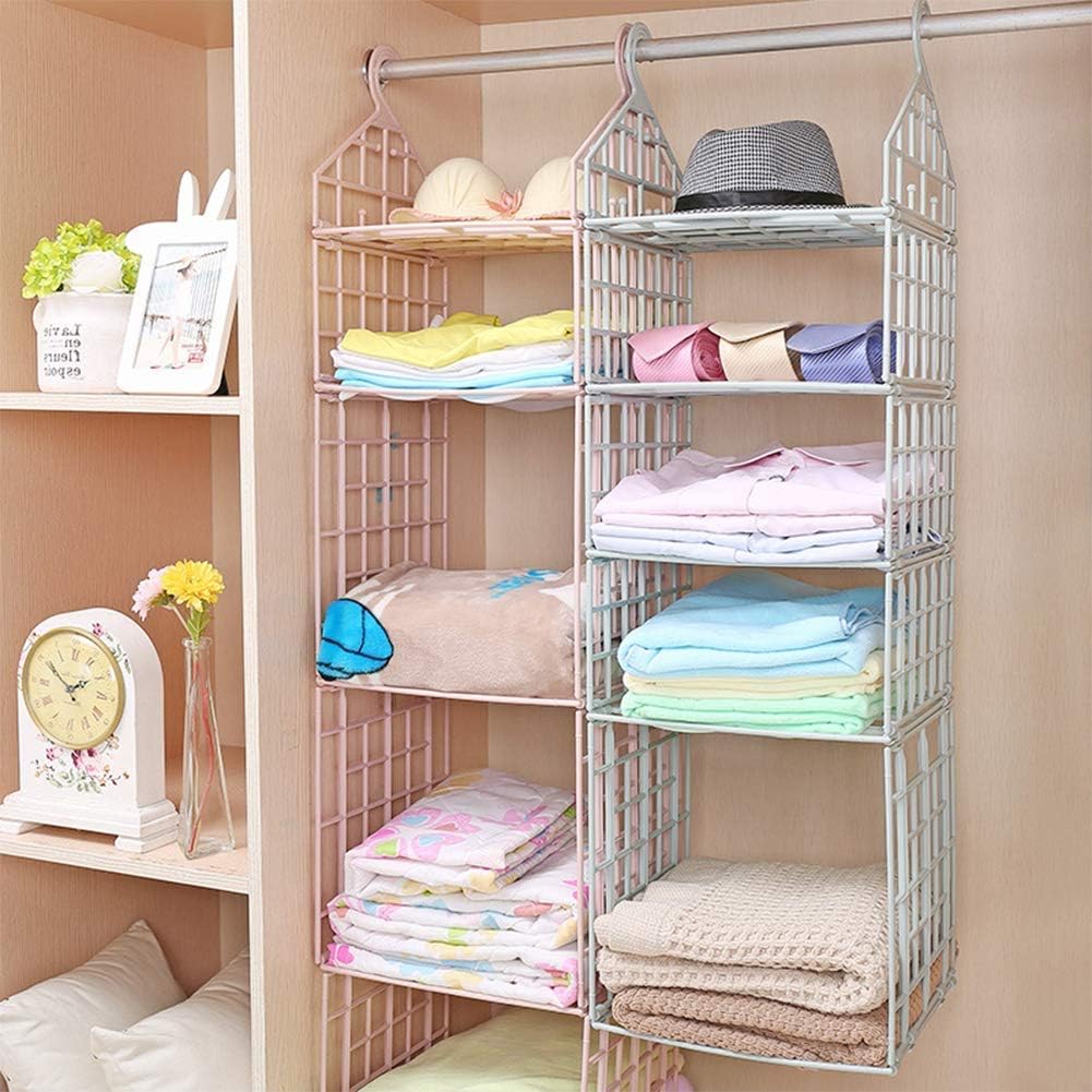 Ritmax 5 Layer Folding Clothes Storage Racks Hanging Shoes Cupboard