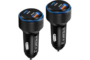 Car Charger,43W USB C Car Charger 2Pack PD Fast Charge,Cigarette Lighter Adapter Work for iPhone16 15 14 13 12 11 Pro Max Min
