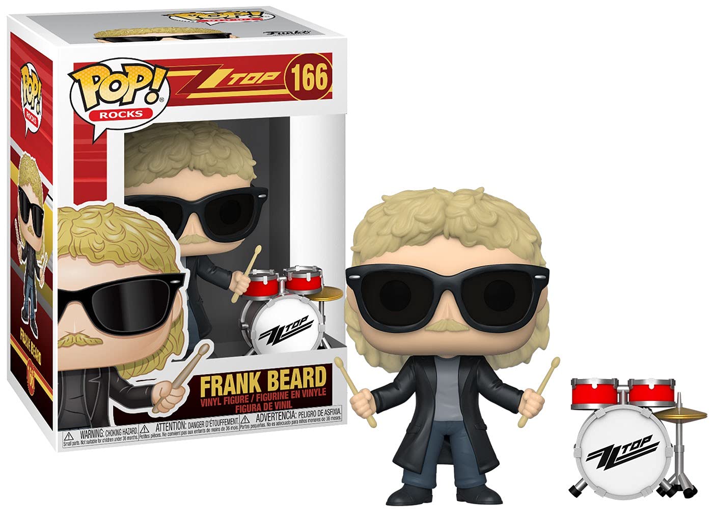 Funko POP! Rocks: ZZ Top-Frank Beard - Collectable Vinyl Figure - Gift Idea - Official Merchandise - Toys for Kids & Adults - Music Fans - Model Figure for Collectors and Display