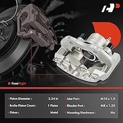 A-Premium Disc Brake Caliper Assembly with Bracket