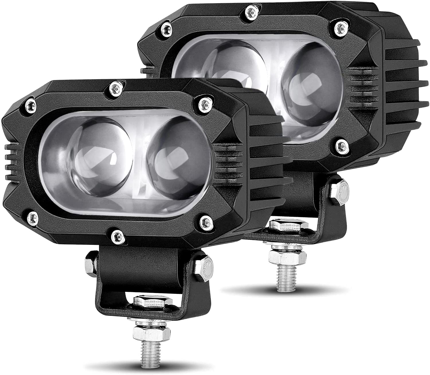 Photo 1 of CO LIGHT LED Pod Spot Lights 2PCS 4 inch 96W LED Fog Lights for Truck Offroad Driving Lights SUV ATV Boat Motor Tractor Forklift 3 Years W-arranty