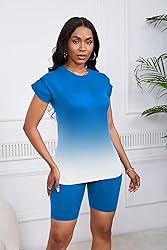 PINSV Women 2 Piece Outfits Summer Sweatsuits Track