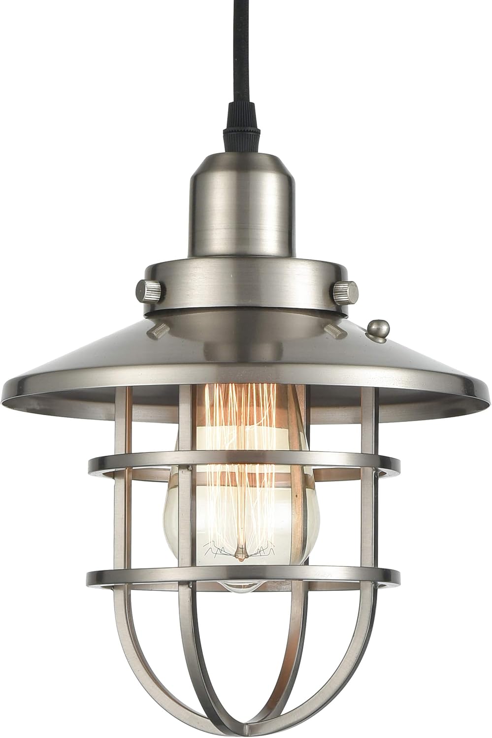 Best Industrial Farmhouse Pendant Lighting Brushed Nickel
