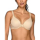 Vanity Fair Womens Bra with 2-Way Convertible Straps, Body Caress Full Coverage, Lightly Lined Cups Up to Dd