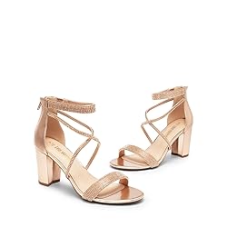 DREAM PAIRS Women's Chunk Low Heel Pump
