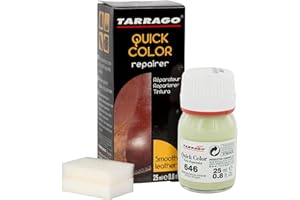 Tarrago Quick Color Dye Leather and Canvas Repair - 25 ml Leather Shoe Dye for Dyeing of Leather Footwear, Bags, Shoes, Jackets, Purses & More - Lint #646