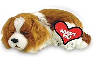 Perfect Petzzz Original Petzzz Cavalier King Charles, Realistic, Lifelike Stuffed Interactive Pet Toy, Companion Pet Dog with 100% Handcrafted Synthetic Fur