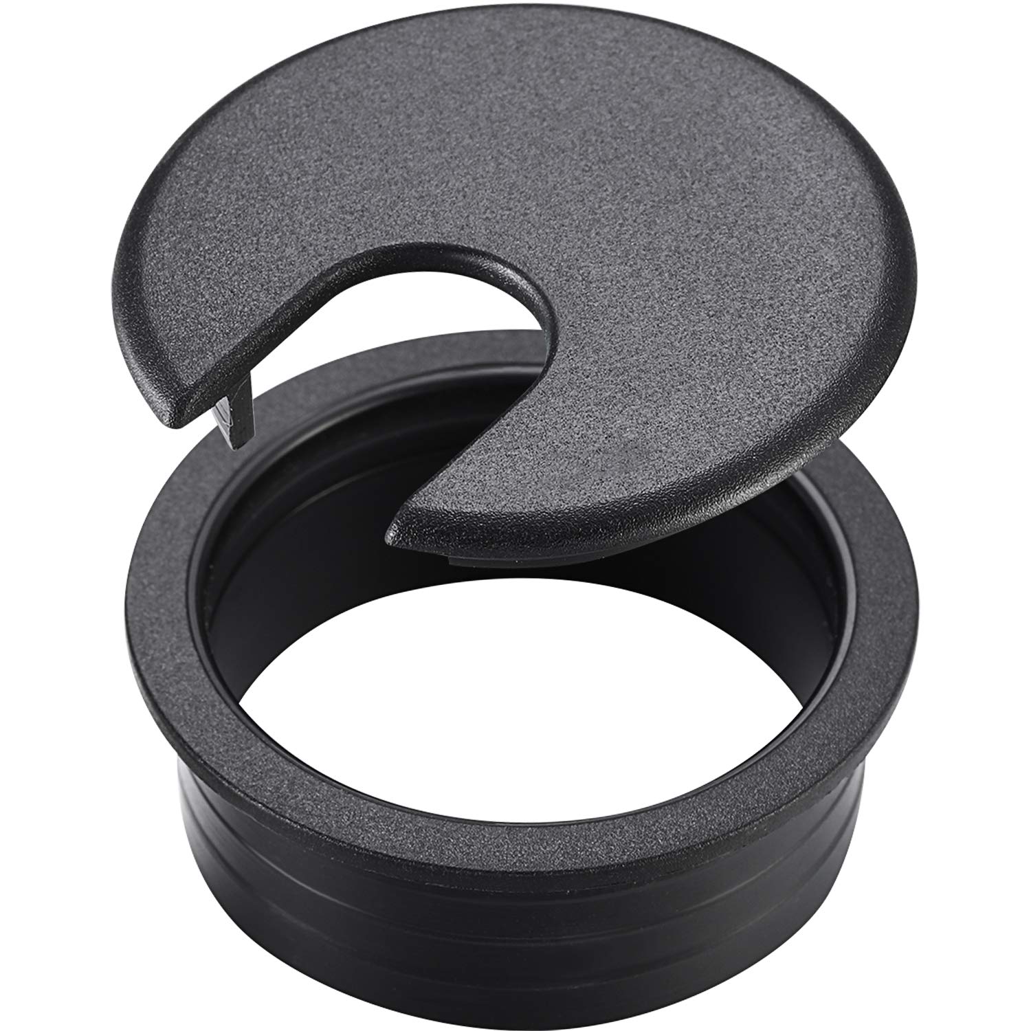 PC Computer Desk Plastic Grommet Cord Tidy Cable Hole Cover Organizers