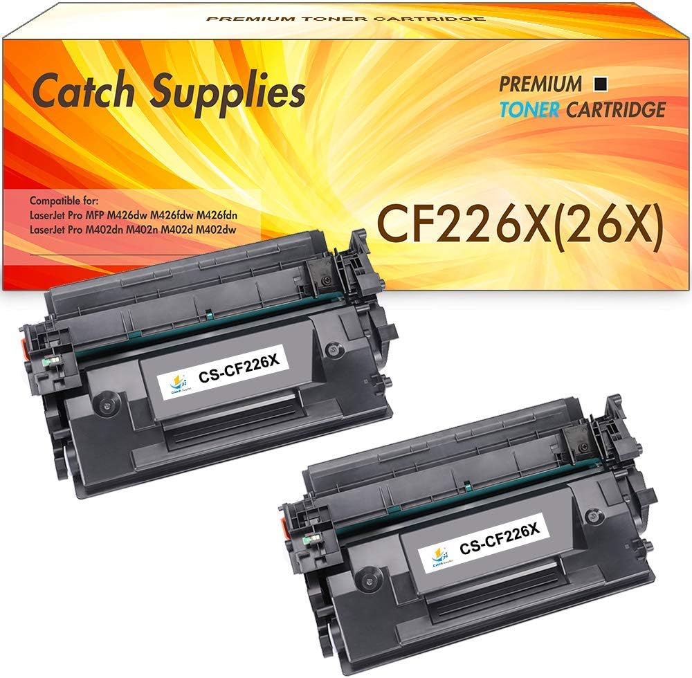 Catch Supplies Compatible Toner Cartridge Replacement for HP 26A CF226A 26X CF226X HP M402dn Toner for HP Laserjet Pro M402dn M402n M402dw HP M402d HP Laserjet Pro m426fdw MFP M426dw M426fdn 9000 Page