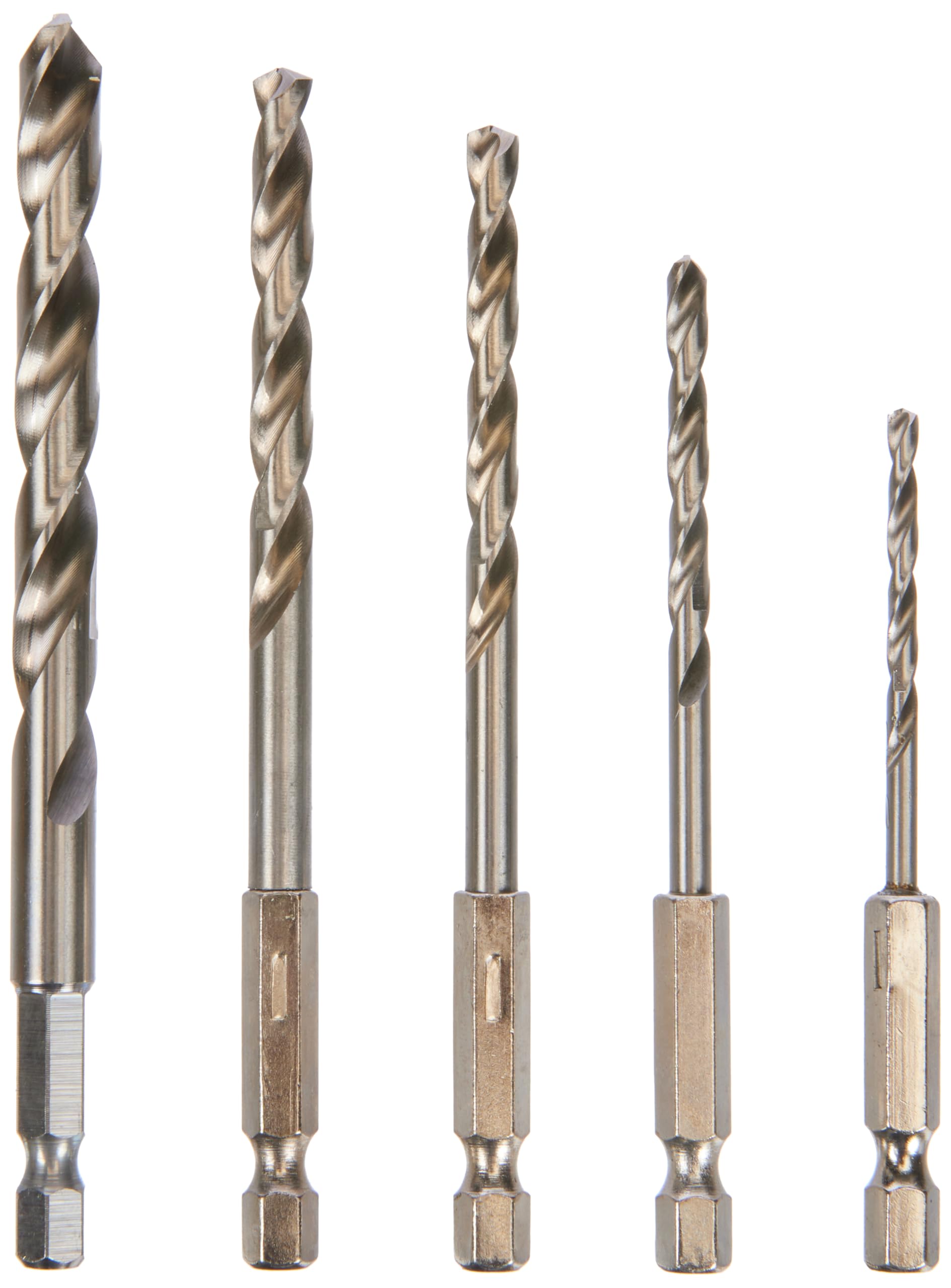 KRINO 01068700 HSS-G Hexagonal bits, 1/4, Set of 5, Steel