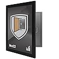Americanflat 16x22 Concealment Picture Frame with Polished Plexiglass - Guardian Collection - Hinged Picture Frame to Hide an In-Wall Safe, Access Panel, or In-Wall Storage - Black