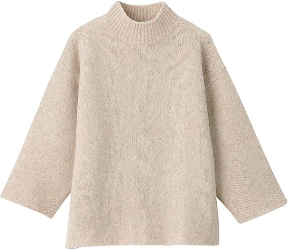 Amazon 無印良品 ヤクキャメル入り モックネックセーター レディース Xs S オートミール セーター 通販