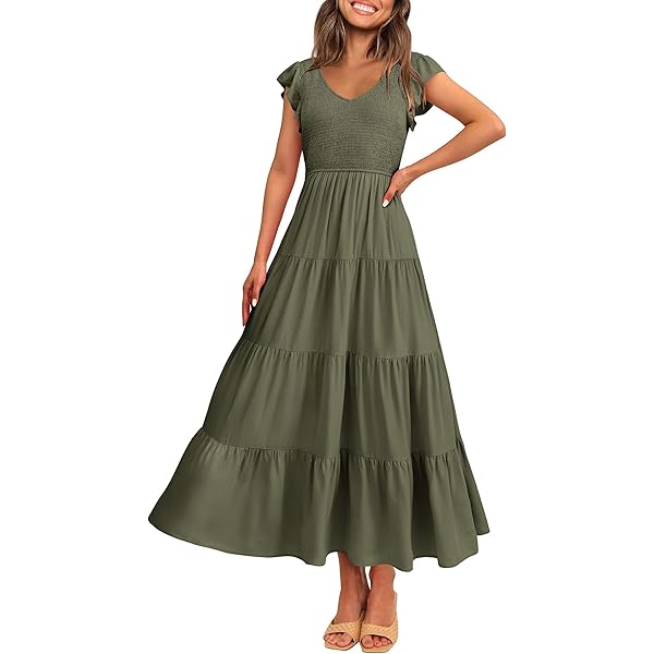 Calvin Klein Women's Tiered Smocked-Back Tank Dress Black L at Amazon  Women's Clothing store