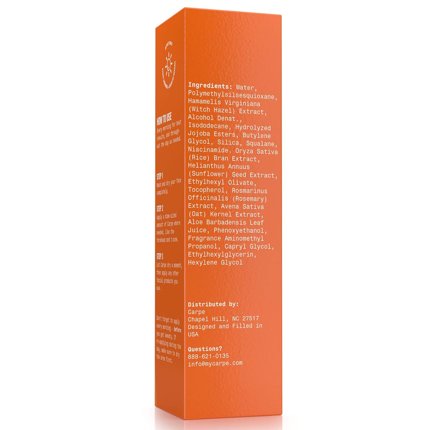 Carpe Sweat Absorbing Face - Helps Keep Your Face, Forehead, and Scalp Dry - Sweat Absorbing Gelled Lotion - Plus Oily Face Control - With Silica Microspheres and Jojoba Esters : Beauty