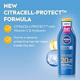 NIVEA Sun Protect & Moisture SPF 20 Lotion 200ml Vitamin C Hyaluron view 3