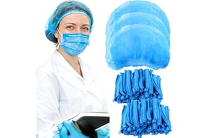 FELISTORY 500 Pcs Hair Nets for Food Service Workers, Hair Nets for Women and Men, 21" Disposable Non-woven Hair Net, Head Cover Net for Food Service, Labs, Hospital, Salon, Kitchen, Blue