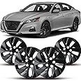 Winjet Black Lacquer 16" Hubcaps Wheel Covers for Nissan Altima 2019-2025 [2019 2020 2021 2022 2023 2024 2025 Nissan Altima] Wheel Tire Covers 16 inch Hubcaps Set of 4 (Black Lacquer)