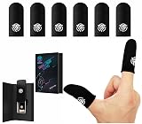 Nexus Elite Gamer sleeves for pubg , mobile gaming finger cots sleeve gloves and covers , compression for thumb arthritis sweaty hands , Carbon Core