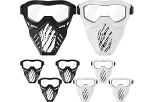 SURPER 8 Pack Tactical Mask Compatible with Nerf Rival, Apollo, Zeus, Khaos, Atlas, Artemis Blasters Rival Mask