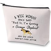 ZJXHPO German Shepherd Cosmetic Bag - Makeup Zipper Pouch Bag - Gifts For Women, Mom